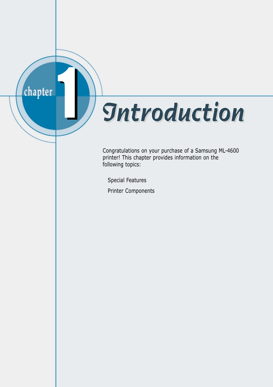 Introduction | Samsung ML-4600 User Manual | Page 8 / 134