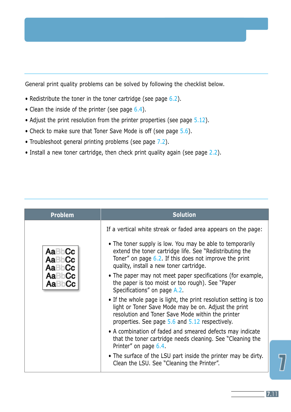 Solving print quality problems, Print quality checklist | Samsung ML-4600 User Manual | Page 88 / 134