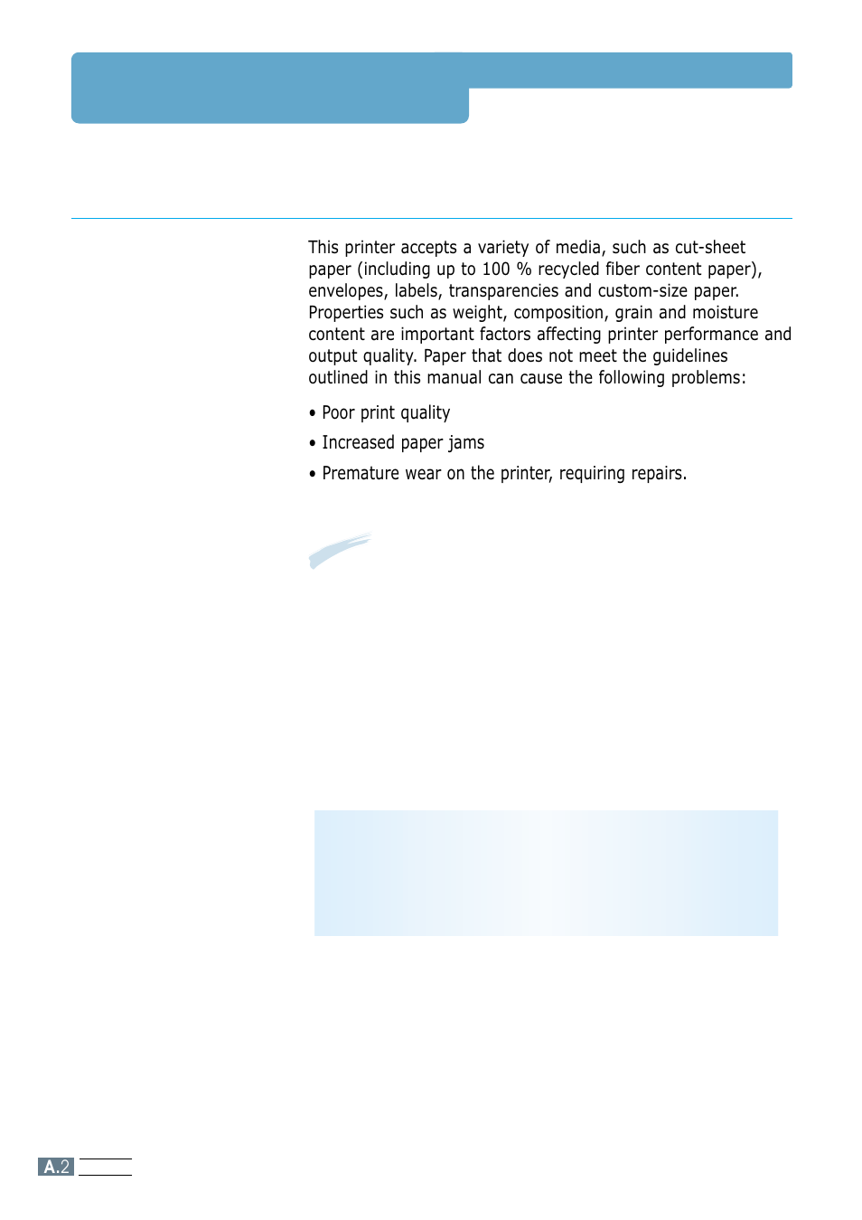Paper specifications, Overview | Samsung ML-4600 User Manual | Page 99 / 134
