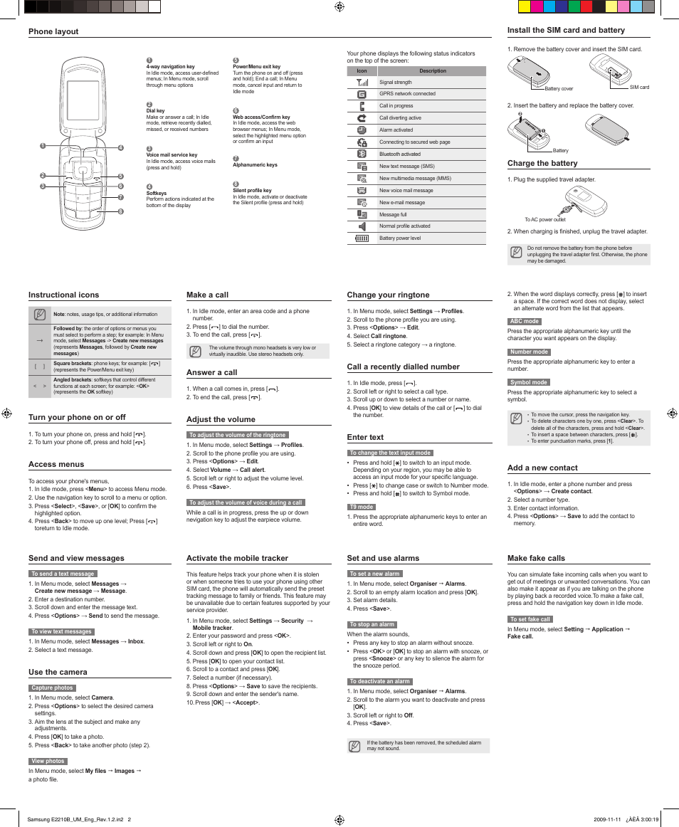 Samsung E2210B User Manual | Page 2 / 2