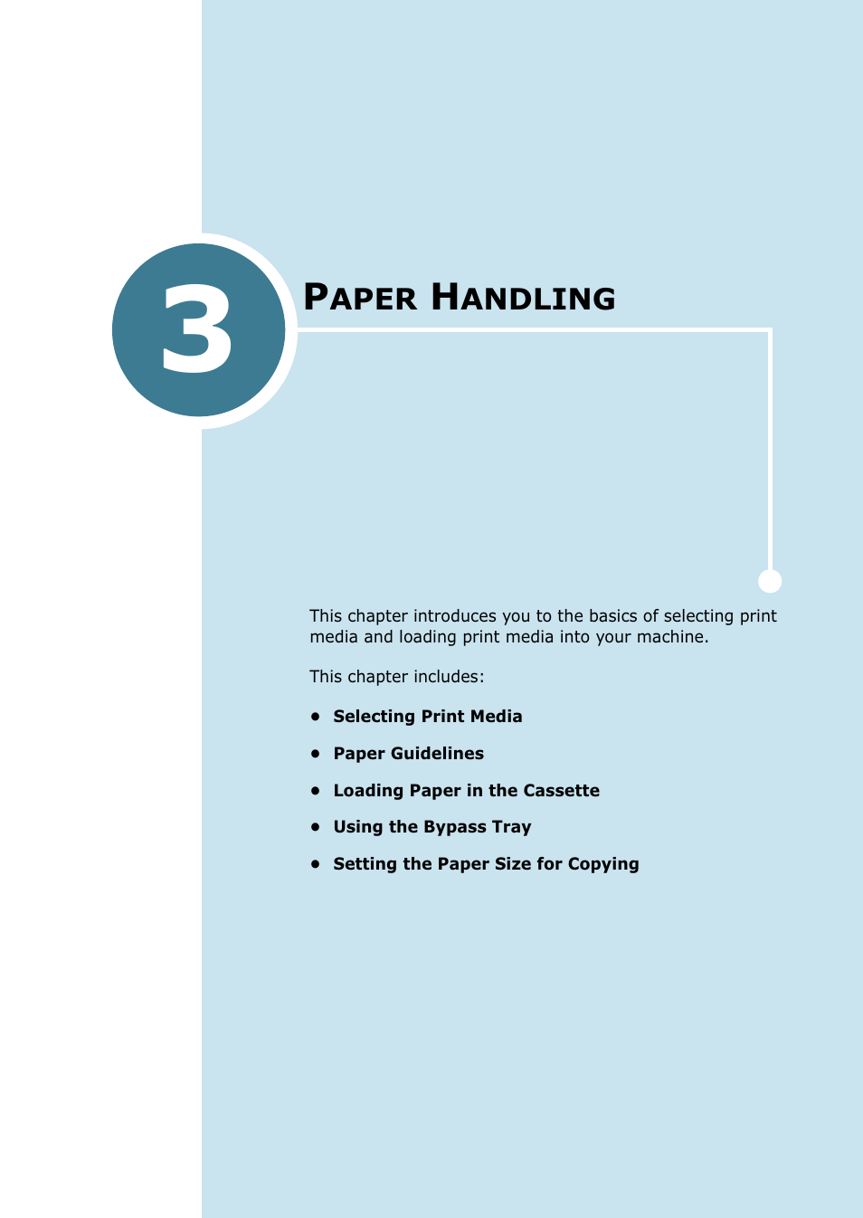 Paper handling, Chapter 3 | Samsung SCX-5115 User Manual | Page 50 / 144