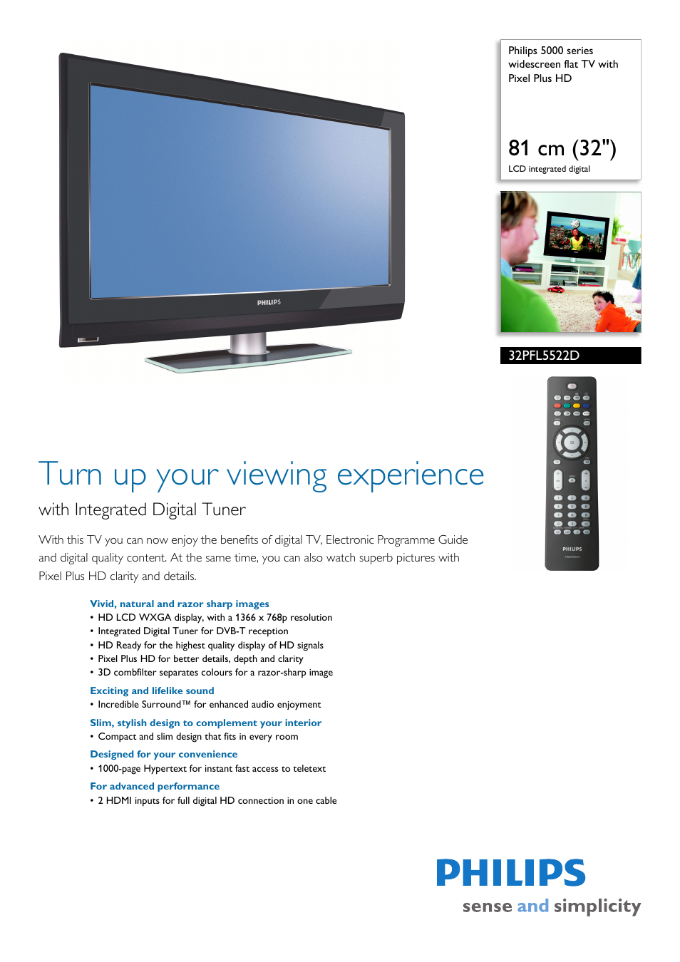 Samsung 32PFL5522D User Manual | 3 pages