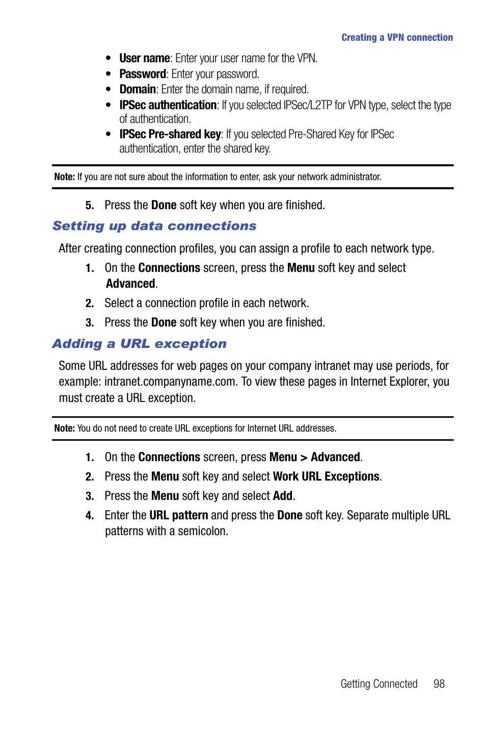Samsung SMART DEVICE SGH-I617 User Manual | Page 101 / 162