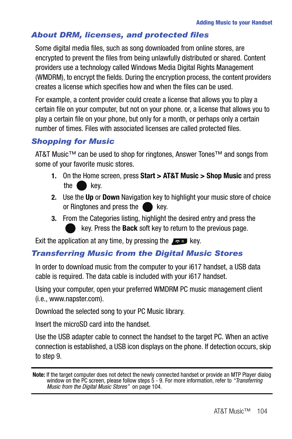 Samsung SMART DEVICE SGH-I617 User Manual | Page 107 / 162