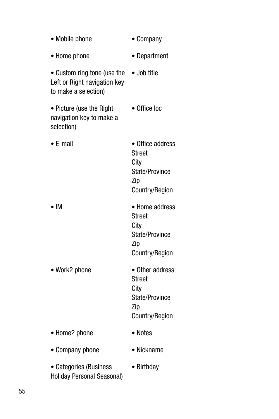 Samsung SMART DEVICE SGH-I617 User Manual | Page 58 / 162