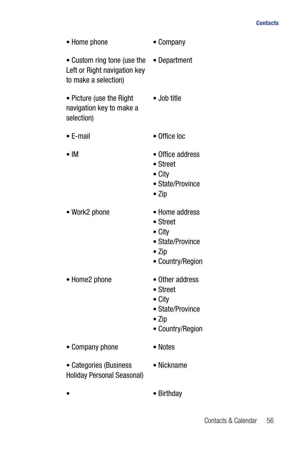 Samsung SMART DEVICE SGH-I617 User Manual | Page 59 / 162