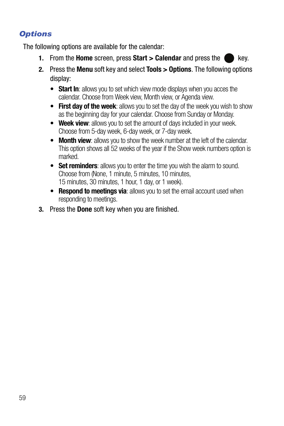 Samsung SMART DEVICE SGH-I617 User Manual | Page 62 / 162