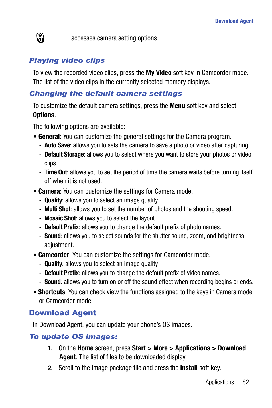 Download agent | Samsung SMART DEVICE SGH-I617 User Manual | Page 85 / 162