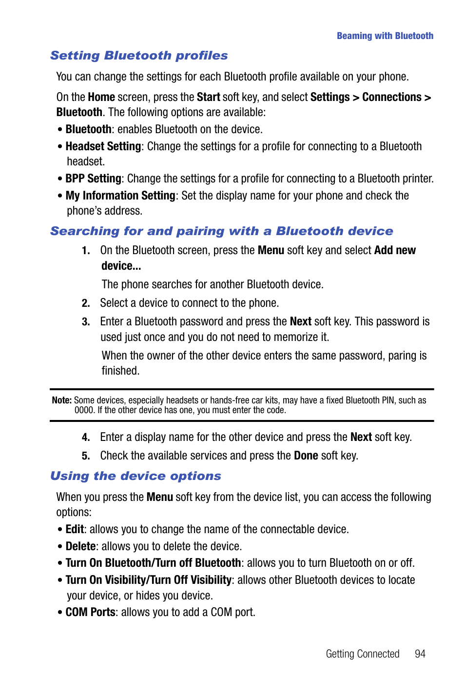 Samsung SMART DEVICE SGH-I617 User Manual | Page 97 / 162