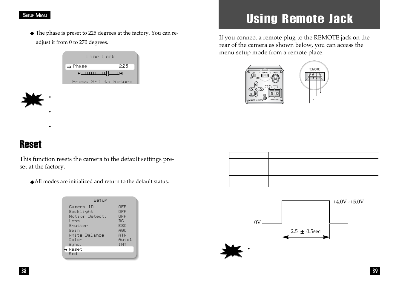 Reset | Samsung CLP 510N User Manual | Page 20 / 22