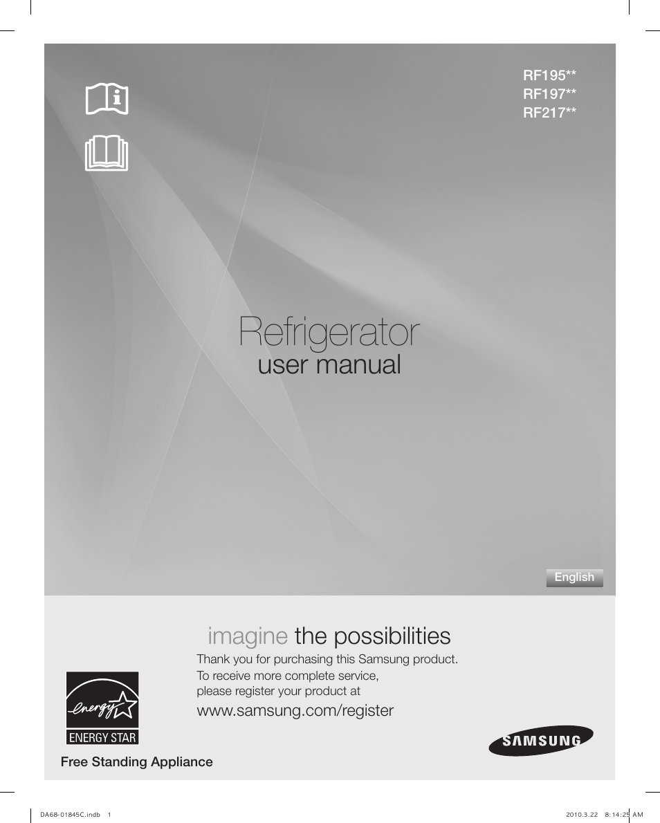 Samsung RF195** User Manual | 34 pages