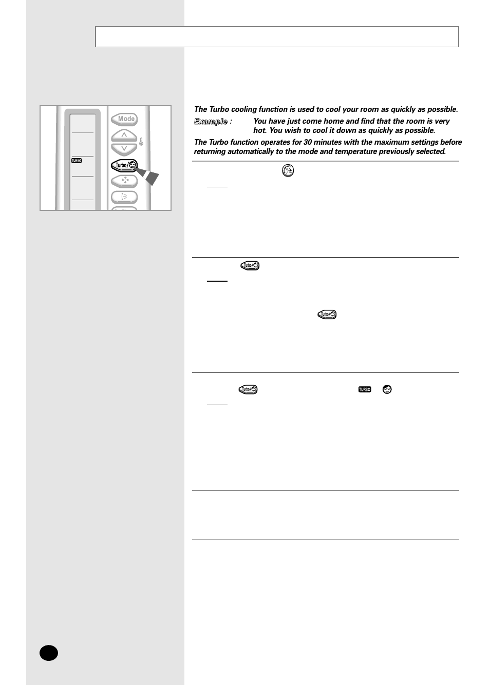 Changing the room temperature quickly | Samsung AS07A5(A6)MA User Manual | Page 12 / 46
