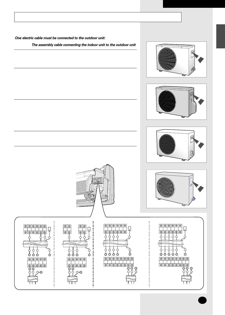Connecting the cables to the outdoor unit, As12a5(a6)mc, As18a5(a6)rc | Samsung AS07A5(A6)MA User Manual | Page 37 / 46