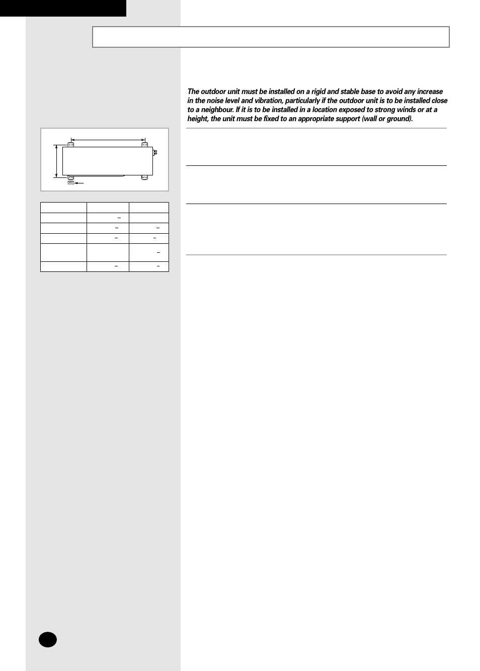 Fixing the unit in position | Samsung AS07A5(A6)MA User Manual | Page 40 / 46