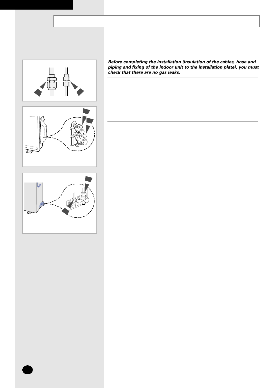 Performing leak tests | Samsung AS07A5(A6)MA User Manual | Page 42 / 46