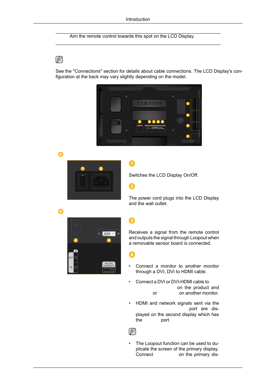 Rear | Samsung 550DX User Manual | Page 5 / 28