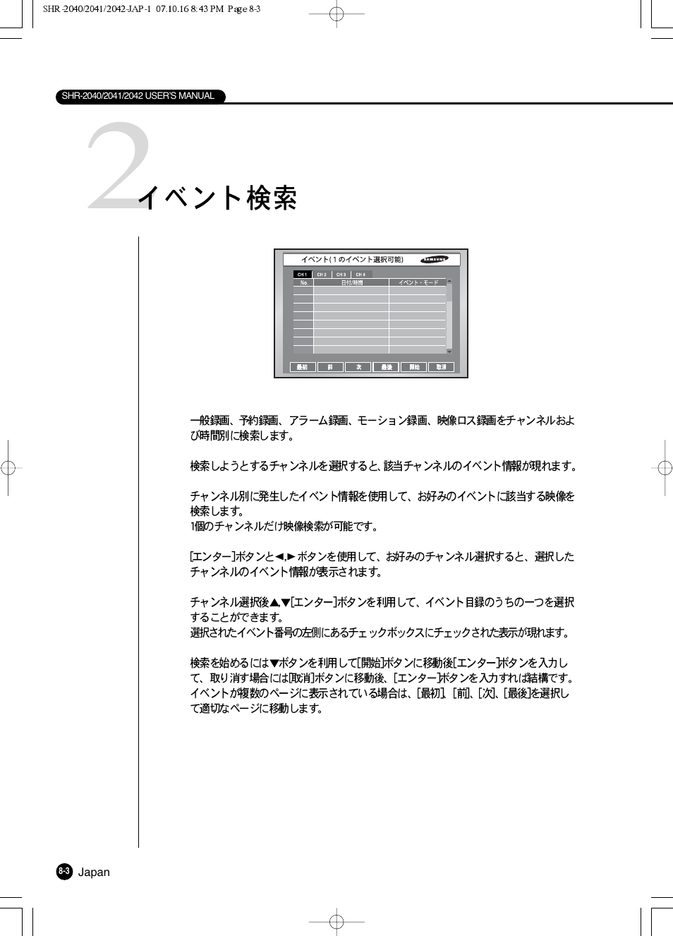 Samsung SHR 2040 User Manual | Page 112 / 211