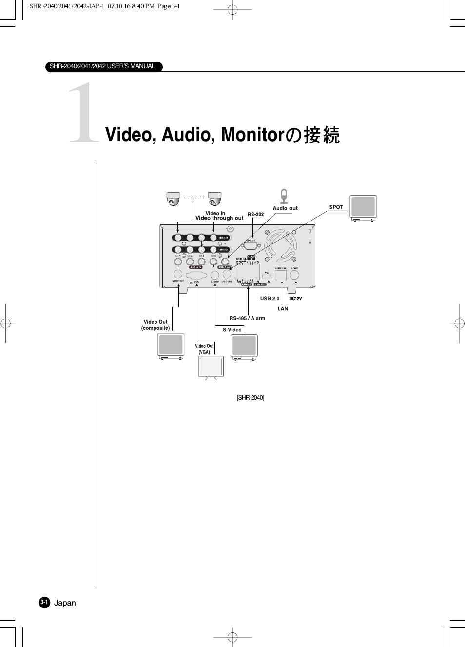 Samsung SHR 2040 User Manual | Page 42 / 211