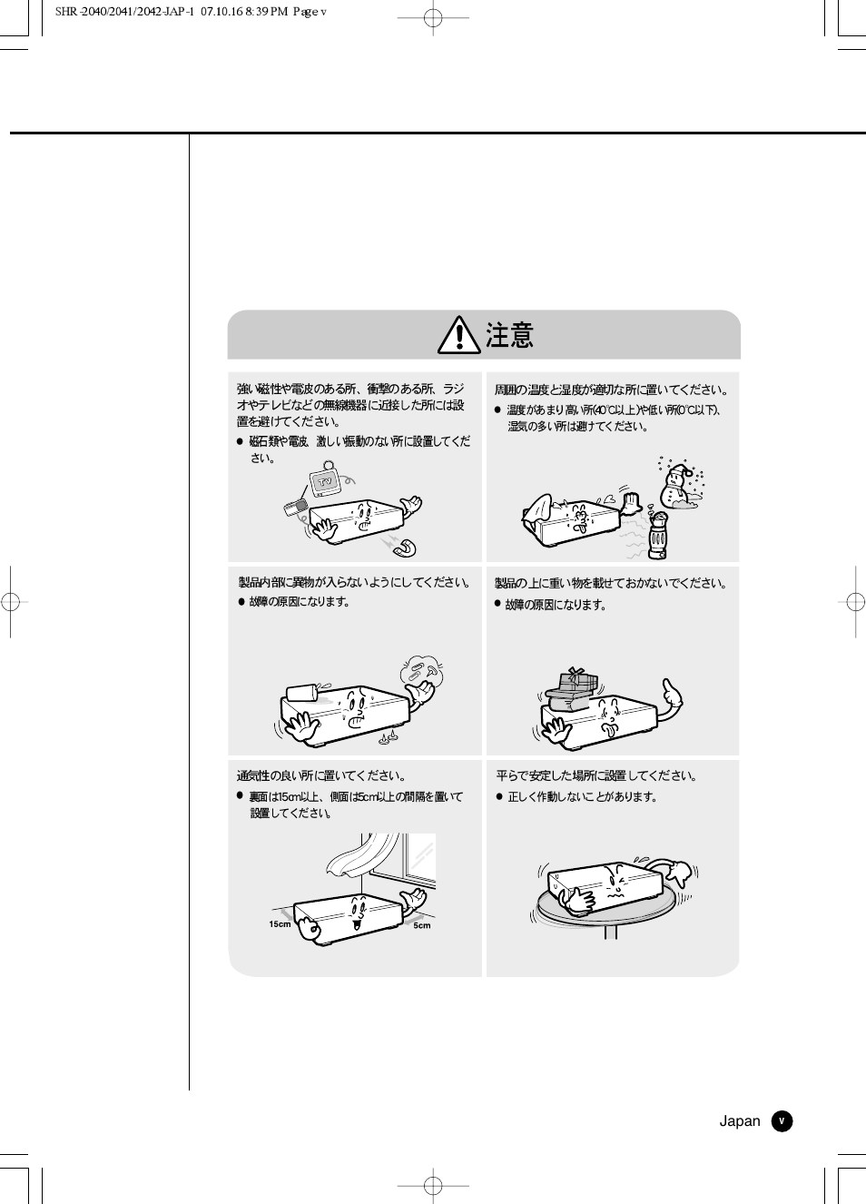 Samsung SHR 2040 User Manual | Page 5 / 211