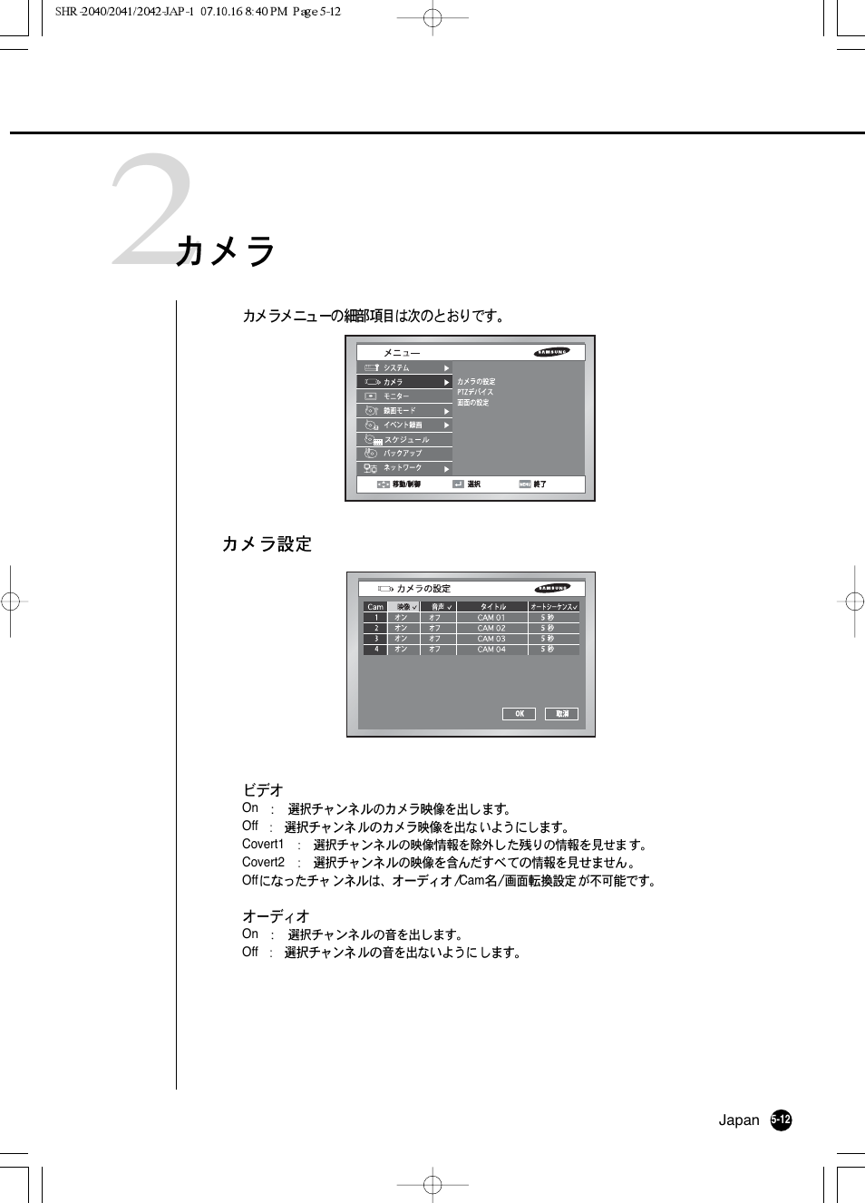 Samsung SHR 2040 User Manual | Page 73 / 211