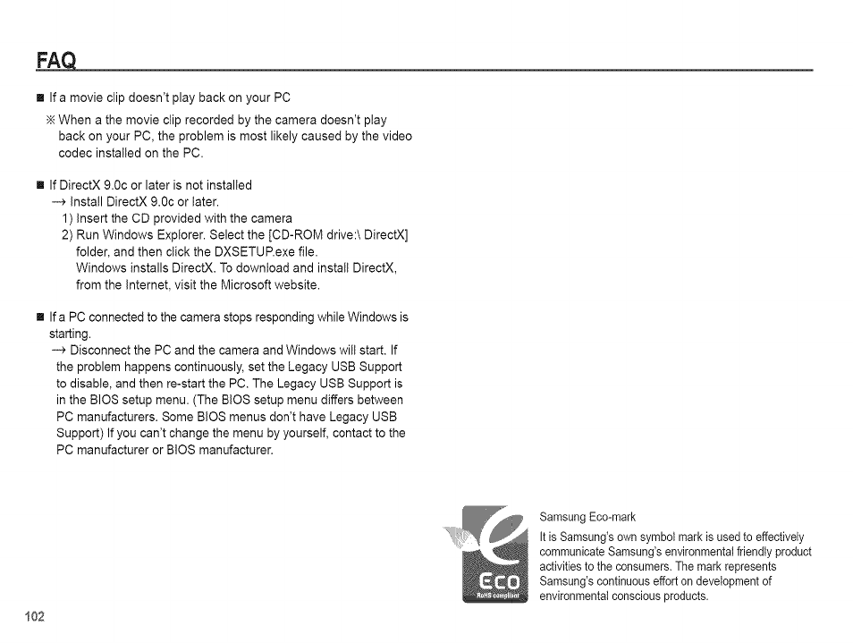 Samsung AQ 1O0 User Manual | Page 103 / 105