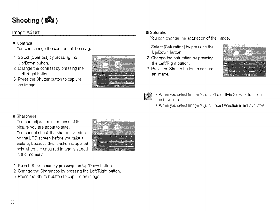 Shooting | Samsung AQ 1O0 User Manual | Page 51 / 105
