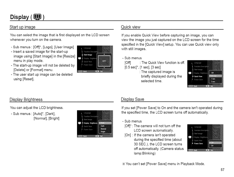 Display (gjjl) | Samsung AQ 1O0 User Manual | Page 58 / 105