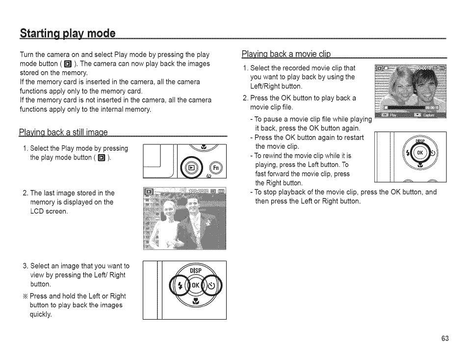 Starting play mode | Samsung AQ 1O0 User Manual | Page 64 / 105