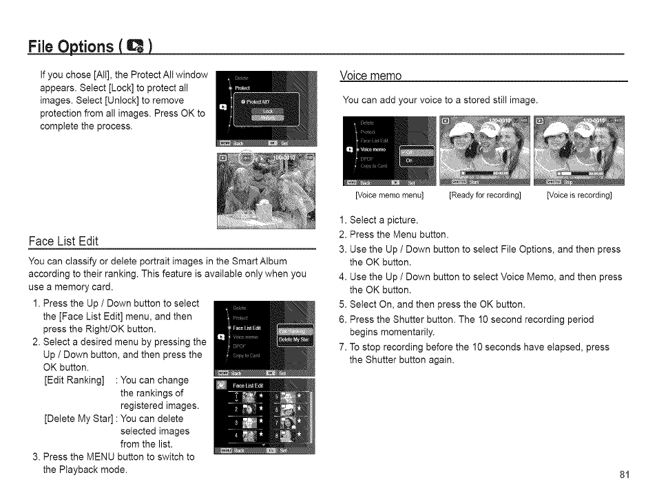 File options (c) | Samsung AQ 1O0 User Manual | Page 82 / 105