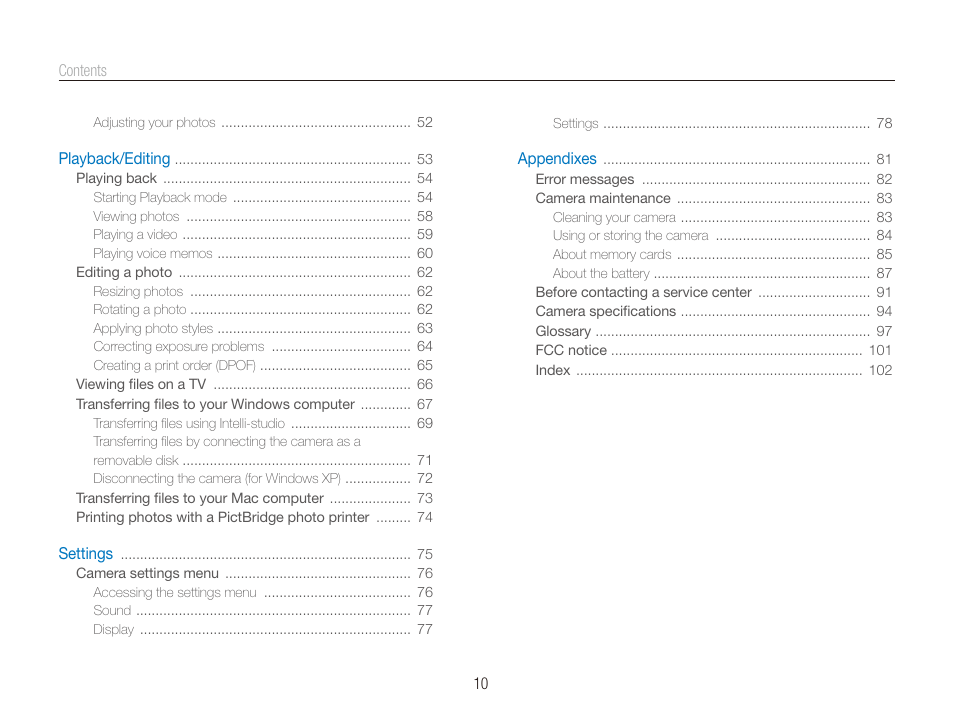 Samsung ES80 User Manual | Page 11 / 106