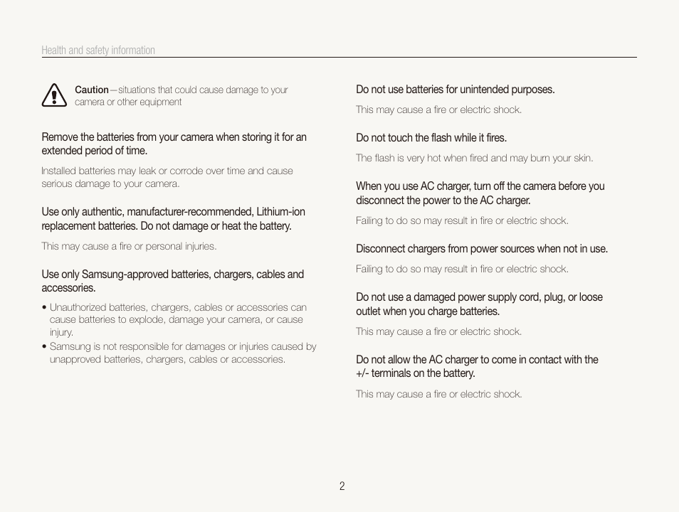 Samsung ES80 User Manual | Page 3 / 106