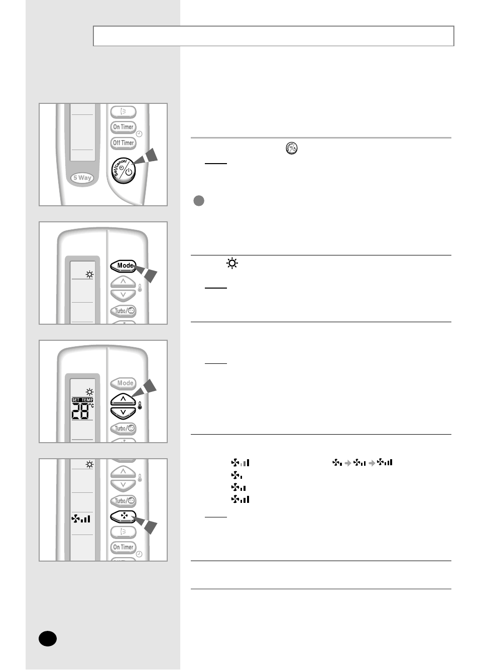Heating your room | Samsung AQ12A2MD User Manual | Page 12 / 28