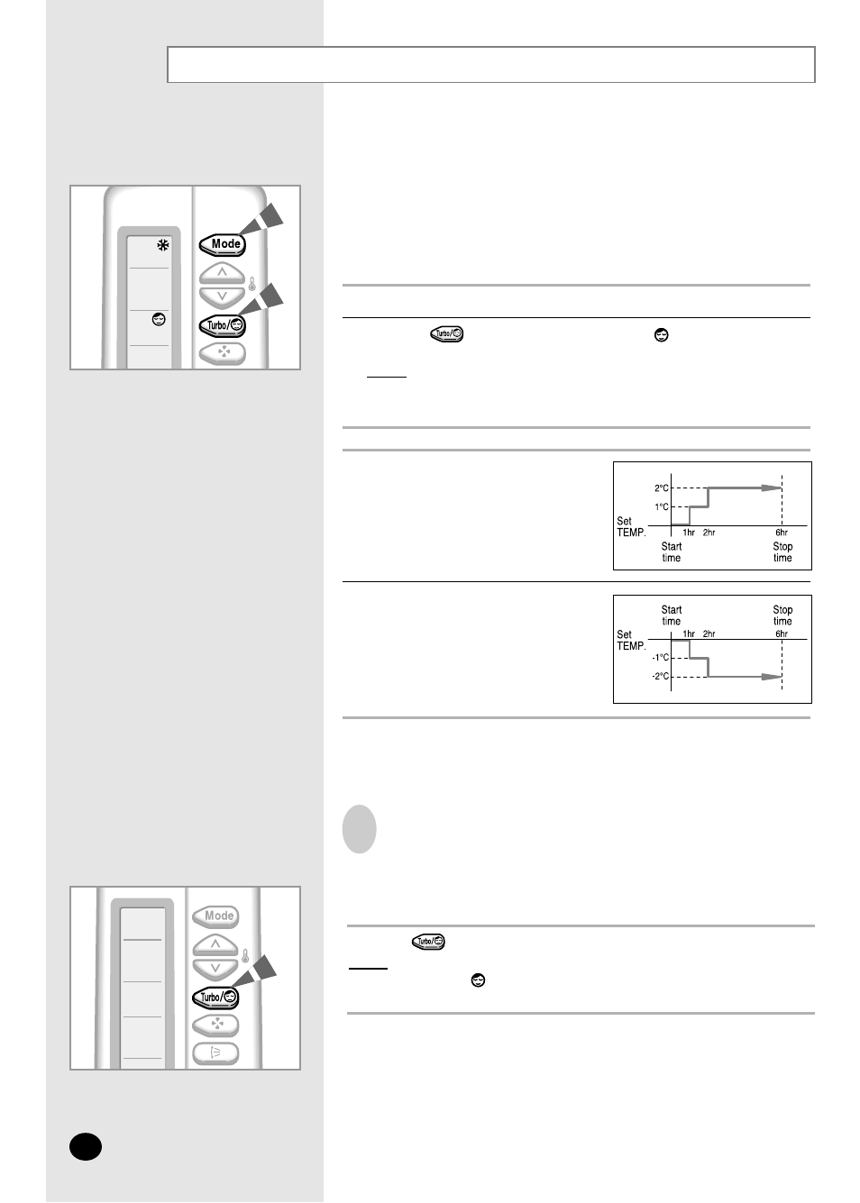 Setting the sleep timer | Samsung AQ12A2MD User Manual | Page 20 / 28
