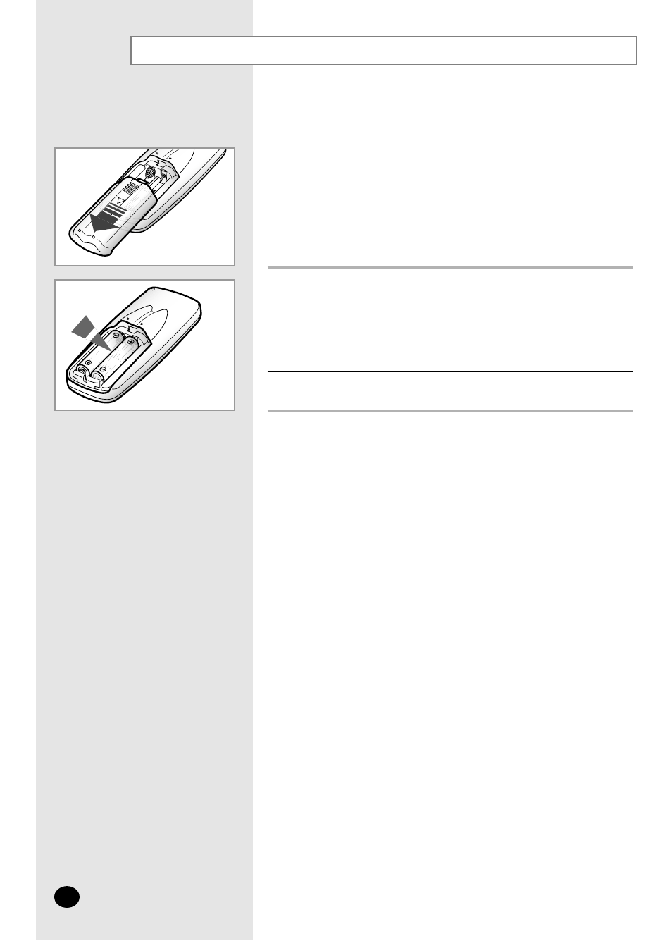 Inserting the remote control batteries | Samsung AQ12A2MD User Manual | Page 8 / 28