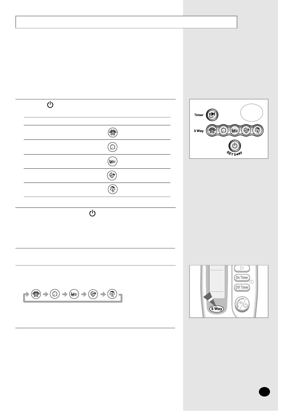 5 way function | Samsung AQ12A2MD User Manual | Page 9 / 28