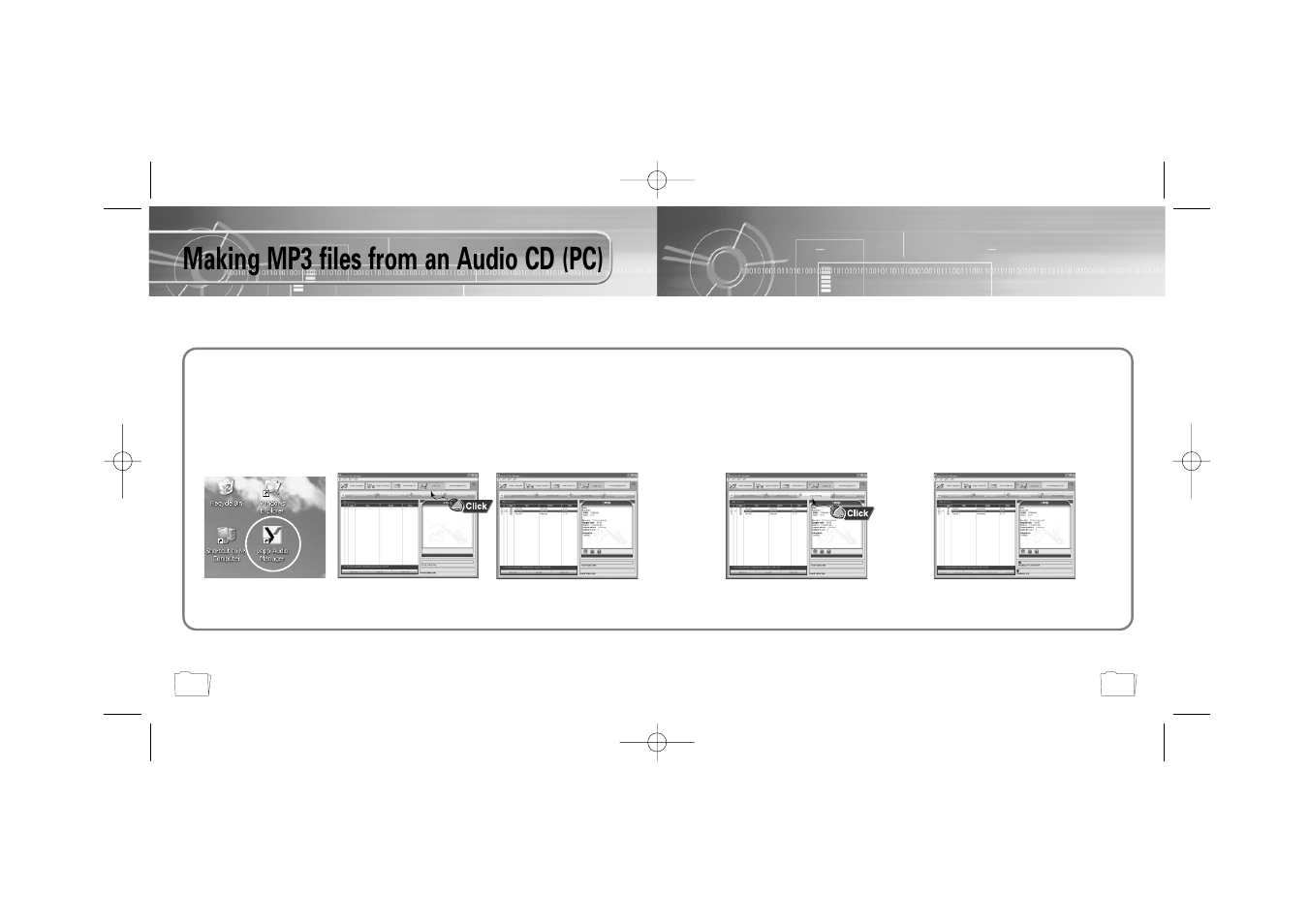 Making mp3 files from an audio cd (pc) | Samsung YP-300 User Manual | Page 15 / 38