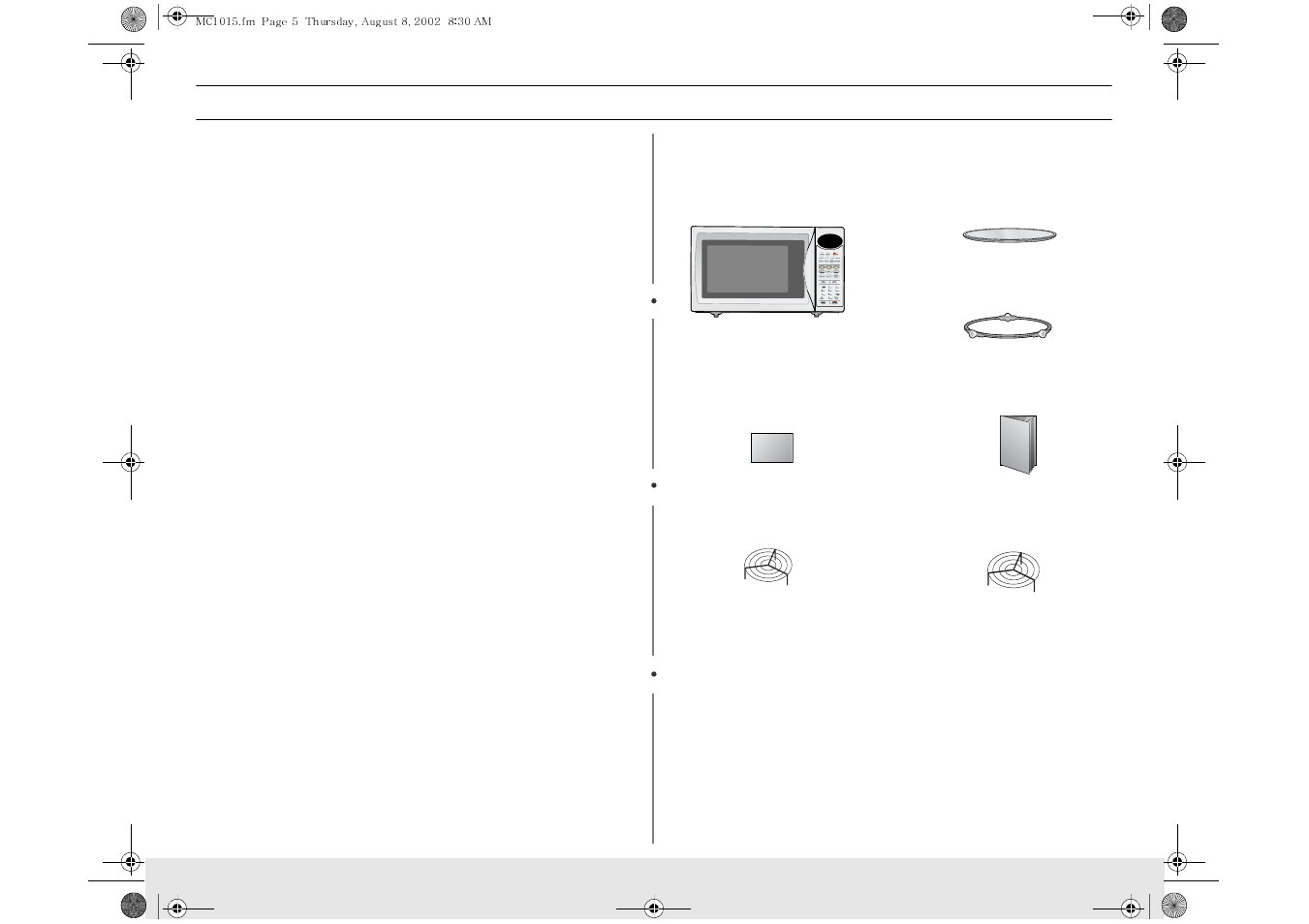 Samsung MC1015WB/BB User Manual | Page 5 / 36