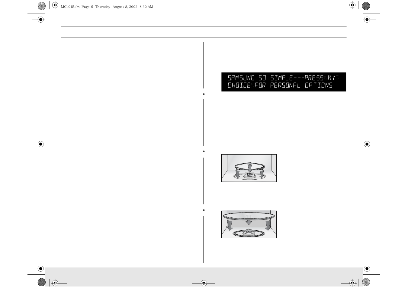 Your new microwave oven | Samsung MC1015WB/BB User Manual | Page 6 / 36