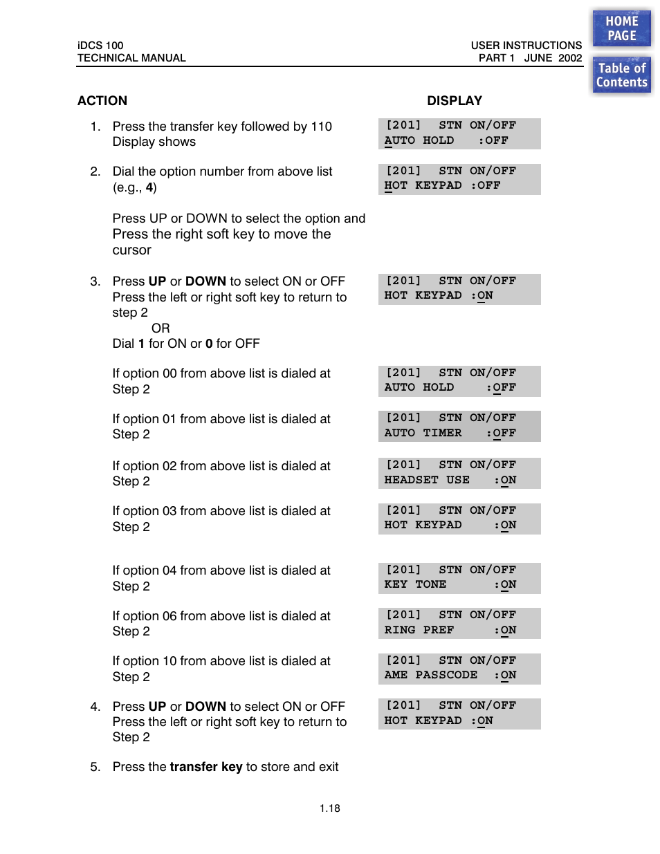 Samsung iDCS 100 User Manual | Page 19 / 155