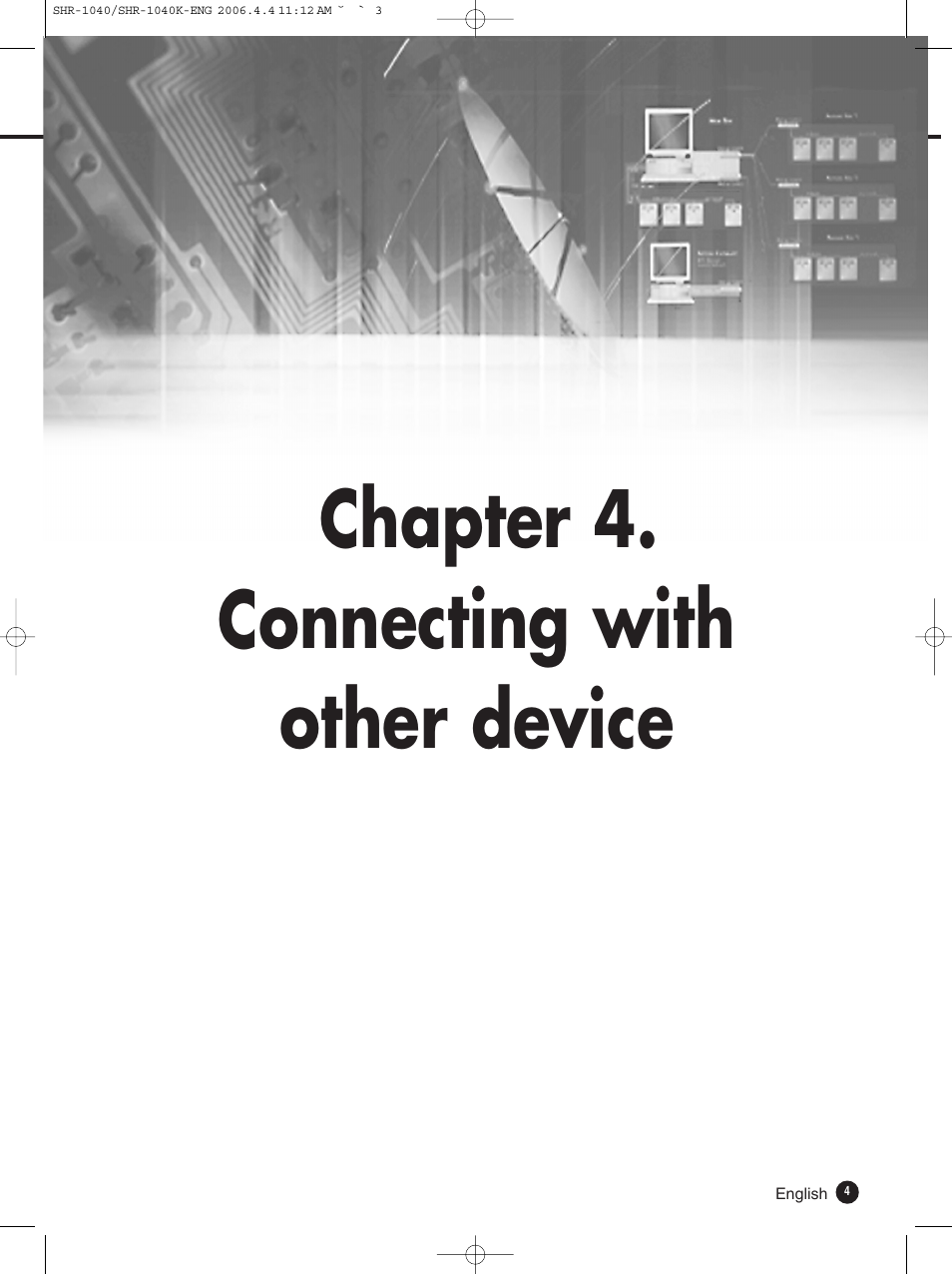 Chapter 4. connecting with other device | Samsung SHR-1040K User Manual | Page 29 / 68