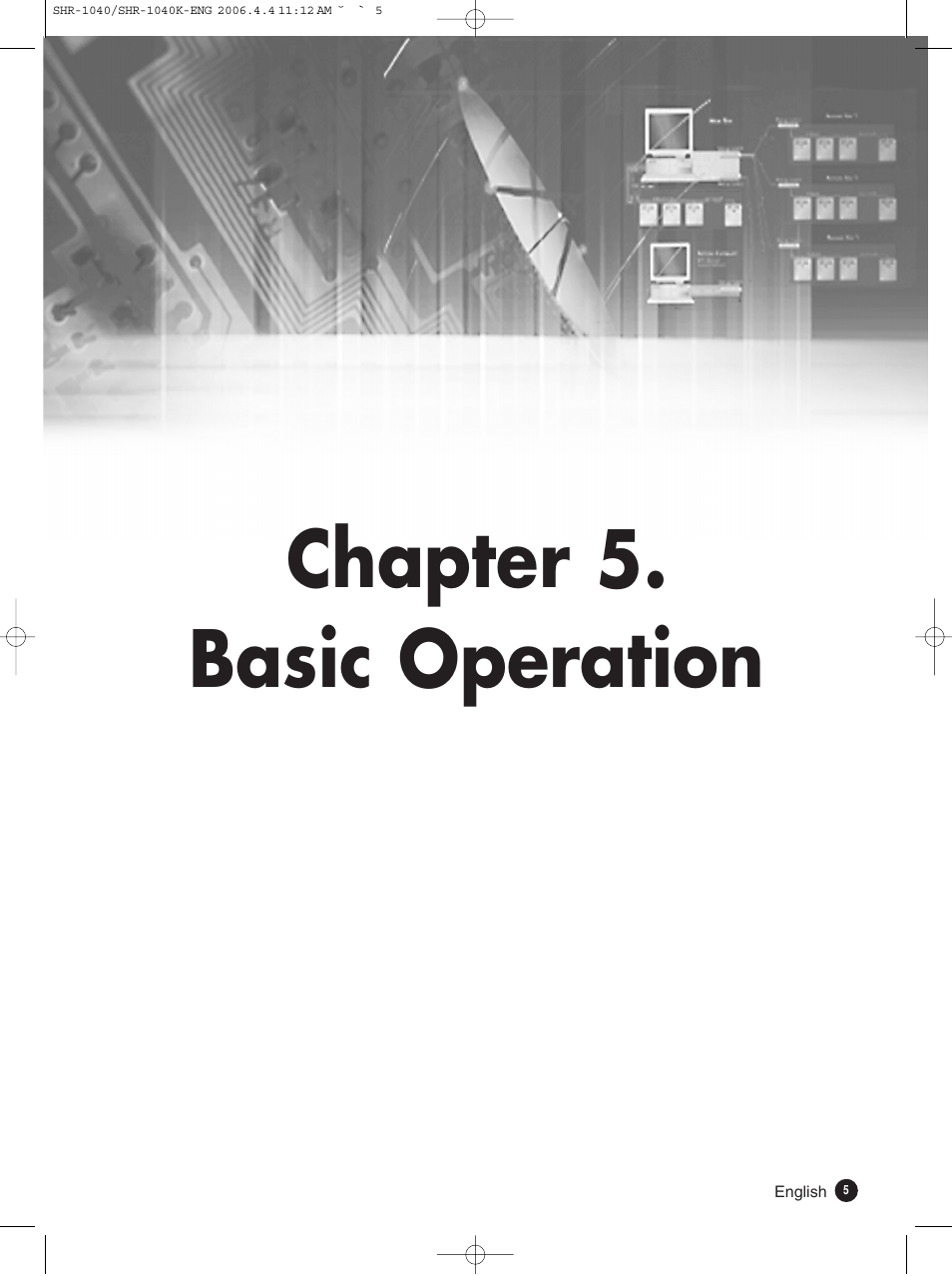 Chapter 5. basic operation | Samsung SHR-1040K User Manual | Page 32 / 68