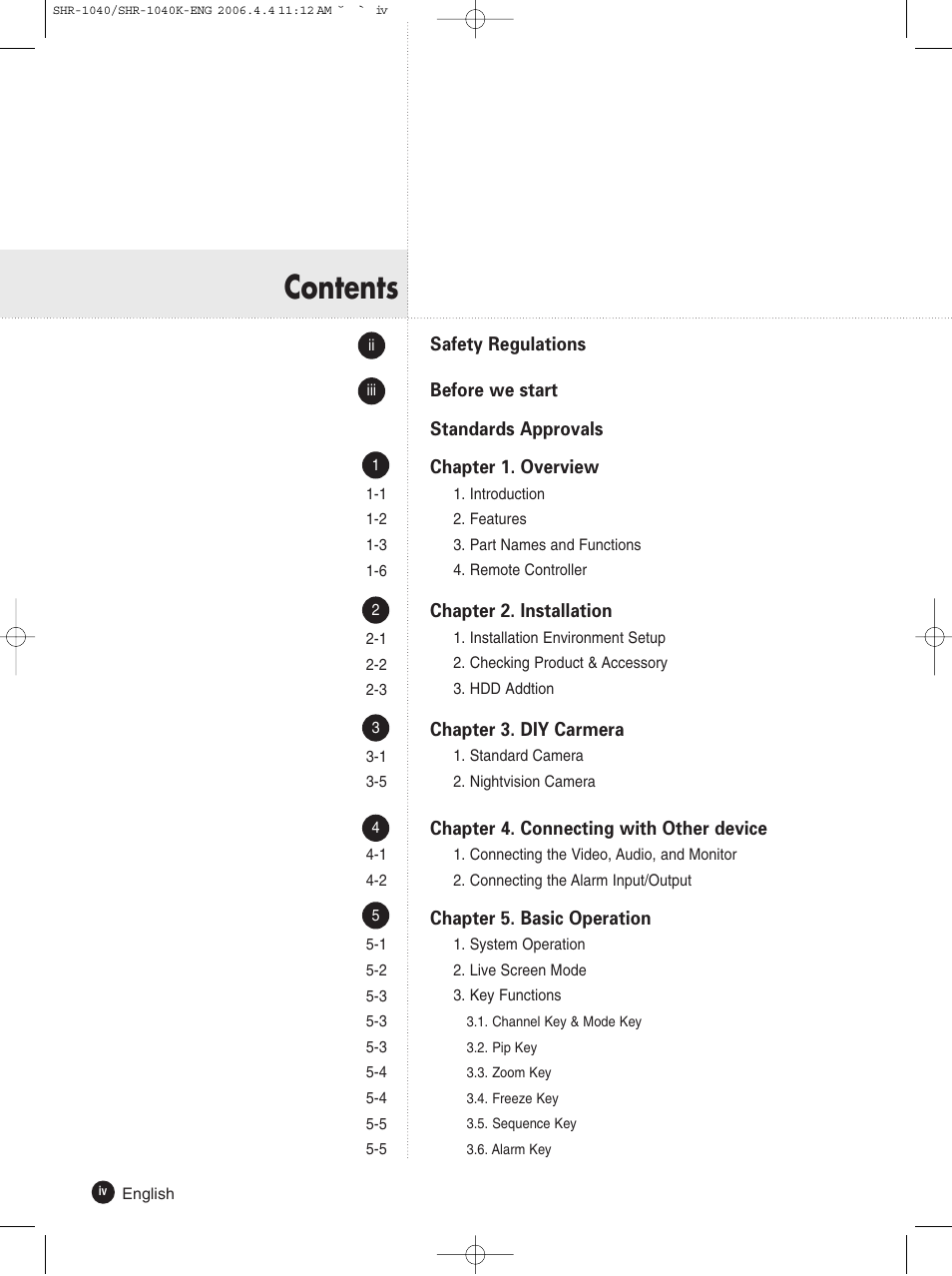 Samsung SHR-1040K User Manual | Page 4 / 68