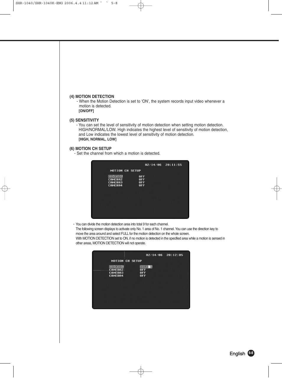 Samsung SHR-1040K User Manual | Page 46 / 68