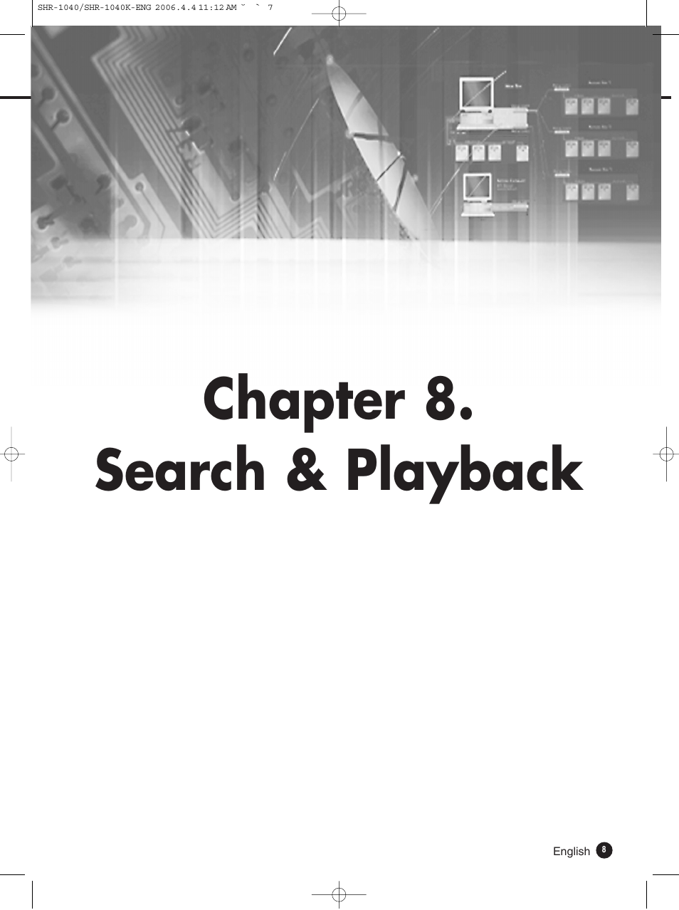 Chapter 8. search & playback | Samsung SHR-1040K User Manual | Page 57 / 68