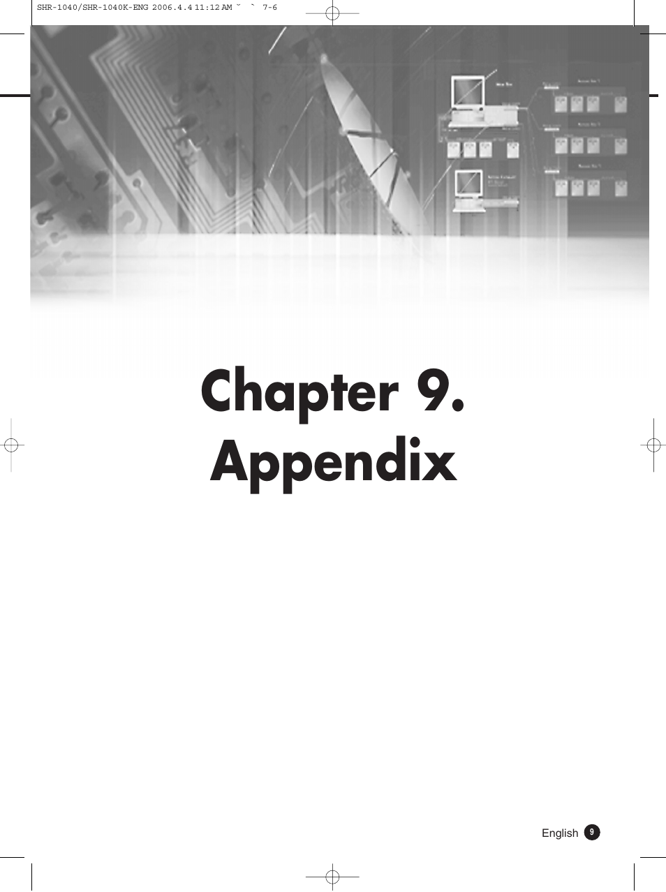 Chapter 9. appendix | Samsung SHR-1040K User Manual | Page 63 / 68