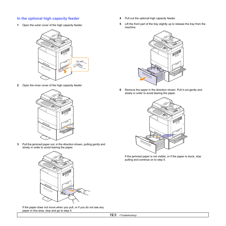 In the optional high capacity feeder | Samsung CLX-8380ND User Manual | Page 102 / 187