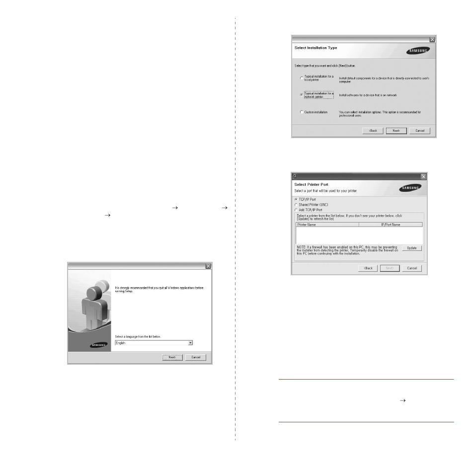 Installing software for network printing | Samsung CLX-8380ND User Manual | Page 145 / 187