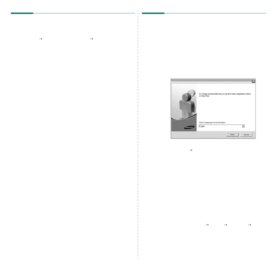 Removing printer software, Installing mono printer driver | Samsung CLX-8380ND User Manual | Page 149 / 187