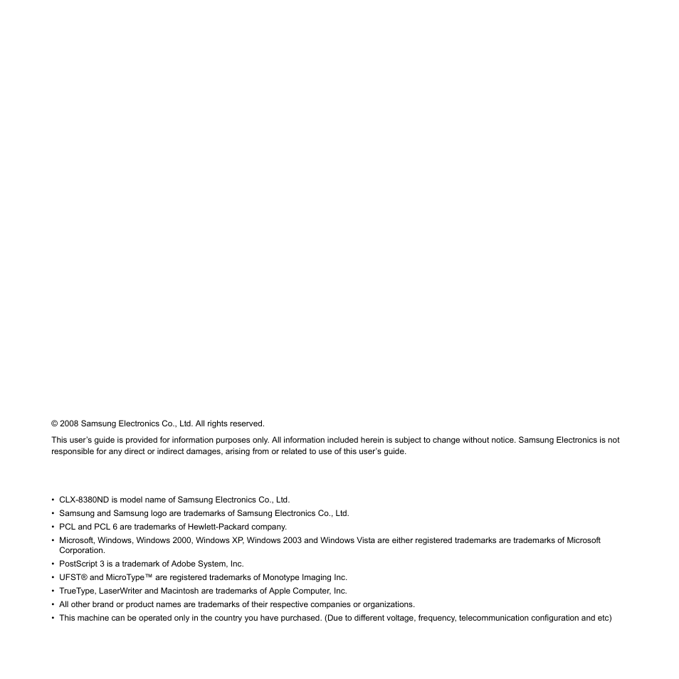 Samsung CLX-8380ND User Manual | Page 2 / 187