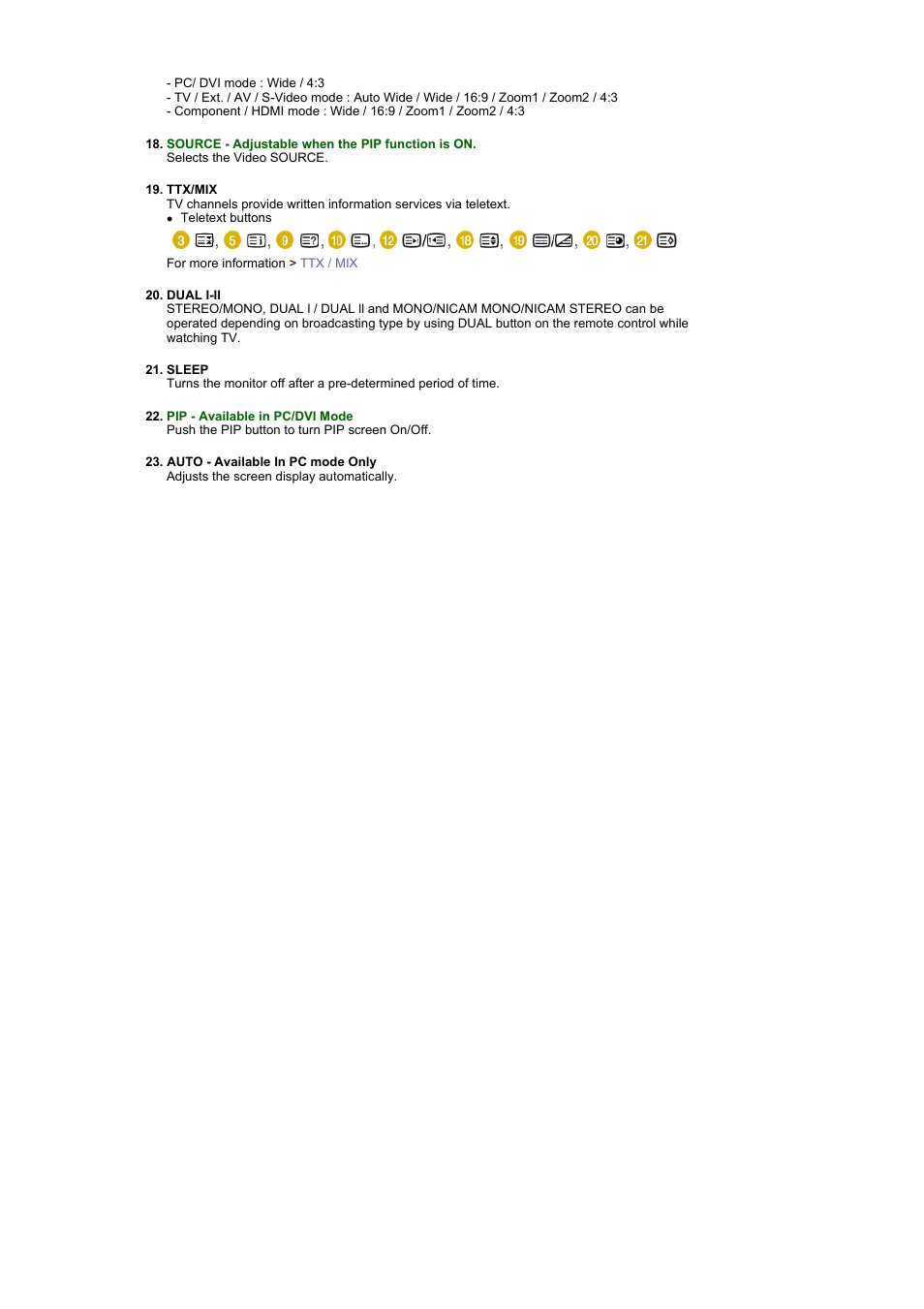 Samsung 2032MW User Manual | Page 18 / 67
